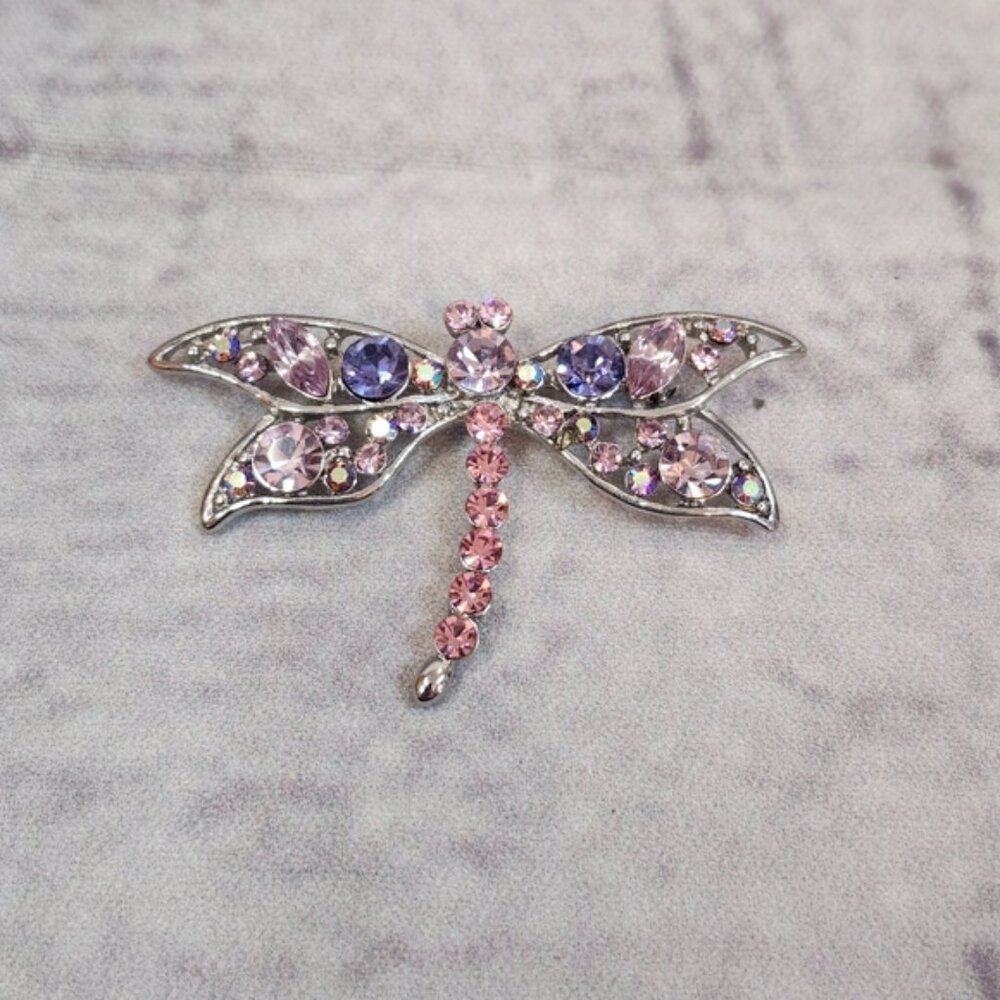 Spoontiques Rhinestone Dragonfly Brooch